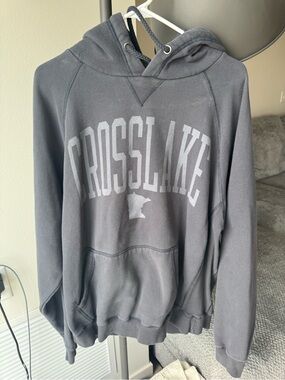 Crosslake Graphic Hooded Sweatshirt - Charcoal